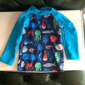 Boden nwot sea life rash guard 6-12